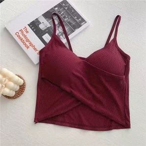 쥬블리 여성용 크롭 운동 요가 끈나시