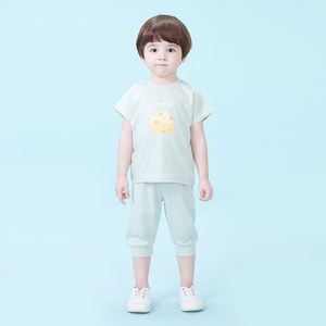 키즈꼬모 아동용 치즈파이 반팔 세트