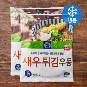 면사랑 새우튀김우동 1인분 (냉동), 302g, 2개