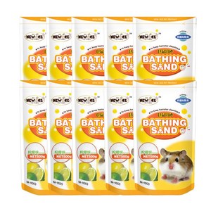 뉴에이지 햄스터 목욕모래 레몬향 NA-H009, 500g, 10개