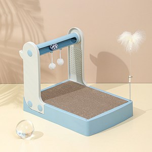 카르노코리아 고양이 다용도 멀티 스크래쳐 FREE, 블루, 1개