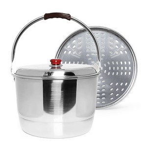 선학 인덕션 스텐 들통 25L, 38cm, 실버, 1개