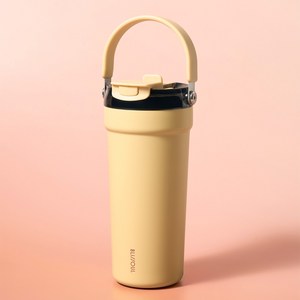 블리쏘울 카페 세라믹 텀블러 LHC4440YEL, 버터 레몬, 1개, 700ml