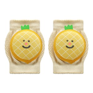 하이베이비클럽 유아용 3중패드 무릎보호대, 1세트, 파인애플