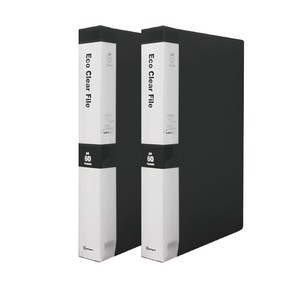 영오 클리어파일 60p, 흑색, 2개