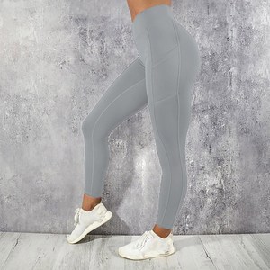 엘쏘 여성용 헬스 필라테스 요가 런닝 레깅스 휴대폰 포켓 롱팬츠