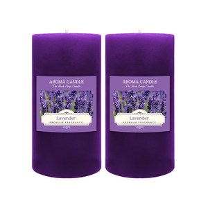 더허브샵 아로마 향초, 라벤더, 570g, 2개