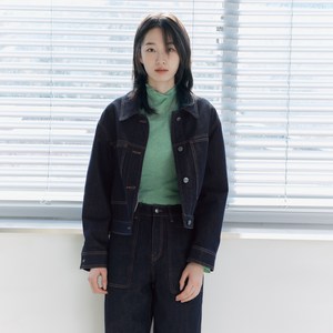 마인드브릿지 여성용 COUTURE 논페이드 데님 트러커 MYJP2274