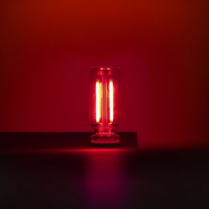오토크루 차량 LED 유리관 로멘틱 USB 무드등 AC-L10, 레드, 1개