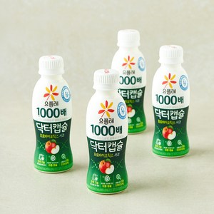 닥터캡슐 요플레 1000배 프로바이오틱스 사과, 130ml, 1개입, 4개