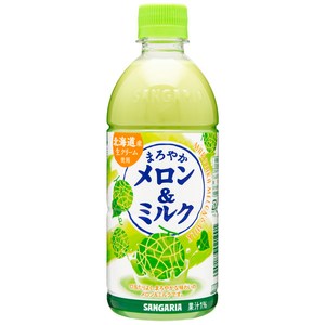 산가리아 마로야카 음료 멜론 앤 밀크맛, 24개, 500ml