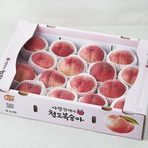 청리브 효성팜 아삭한 복숭아, 1개, 4kg(15~18입) 골드박스 특가