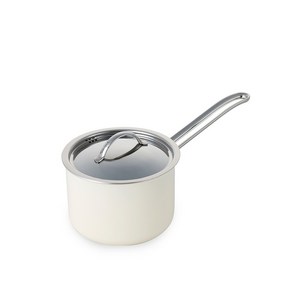 에델코첸 인덕션 통3중 클래식 L 편수냄비, 16cm, 아이보리, 1개