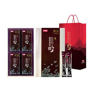 자민경 6년근 홍삼정 몸앤홍삼 진 28p + 쇼핑백 선물세트, 280ml, 1세트