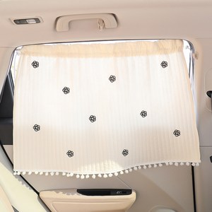 카템 차량용 사계절 누빔 햇빛가리개 세트 CT437, 동백, 1세트