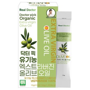 리얼닥터 닥터 픽 유기농 엑스트라버진 올리브 오일, 1개, 150g
