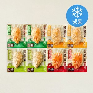 한끼통살 현미 크리스피 닭가슴살 90g x 4종 x 2개입 세트 (냉동), 1세트 골드박스 특가