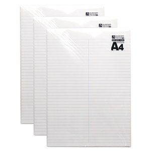 핑크풋 양면에 줄있는 용지 30p, A4, 3개