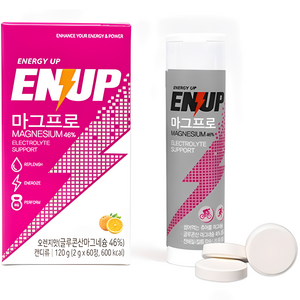 엔업(ENUP) 근육경련예방 에너지생성 츄어블 스포츠 마그네슘 마그프로, 60정, 1개