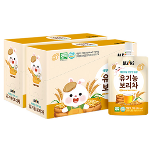 엘빈즈 매일매일 건강한습관 유기농 보리차, 100ml, 10개입, 6개