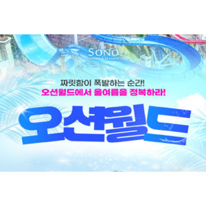 [홍천] [6/16 골드박스] 홍천 오션월드 성수기 워터파크 특가 (8월까지 사용가능) 골드박스 특가