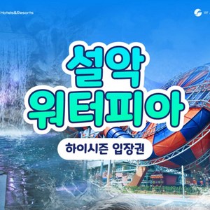 [강원 속초] 설악워터피아 하이/골드시즌 2/3/4인 이용권 (~7.9/7.10~8.23) 골드박스 특가
