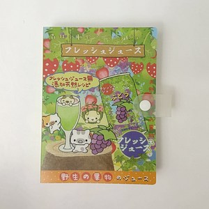 미소데이샵 A6 일러스트 바인더 30매 하드 커버 스티커 정리 파일 보관 귀여운 다꾸, 쥬스