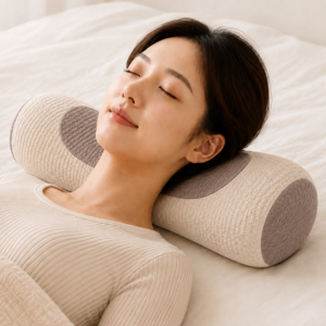 모스탠 커버분리 숙면 메밀 경추베개, 1개, 베이지