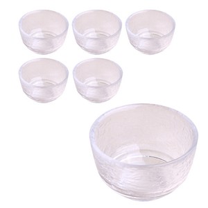 크리스탈 내열 미니 유리 찻잔 6개입 세트 두꺼운 다도 차 유리잔, 6개, B타입70ml