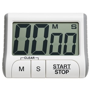 램스혼 타이머 주방 쿠킹 제빵 요리 TIMER, 1개, 화이트(DT-100)