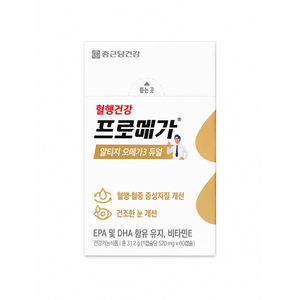 종근당건강 알티지 오메가3 듀얼, 60정, 3개