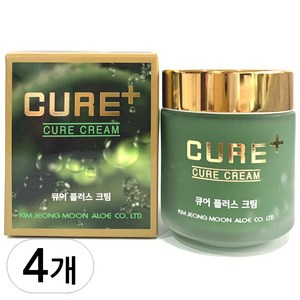 김정문알로에 큐어 플러스 크림, 80g, 80ml, 4개