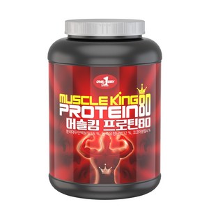원데이뉴트리션 머슬킹 80 단백질 쉐이크 프로틴 헬스 보충제, 2kg, 2개