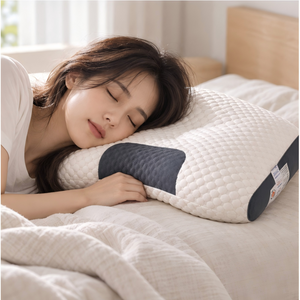 편안한 숙면을 위한 경추베개 목받침 수면베개 베개솜 2개 세트, 흰색