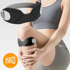 1+1 무중력 생체 모방 외골격 슬개골 밴드, 블랙/한 쌍, 2개