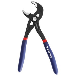 WORKPRO 180/250mm 워터펌프 플라이어 첼라 편안한 손잡이 너트용 인테리어용, W031332VK 250MM 조절니퍼, 1개
