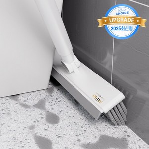 허블리 스탠드 욕실 바닥 청소솔 틈새 모서리 청소솔, 화이트, 1개