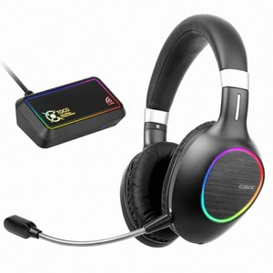 COX TOCO 7.1 초경량 RGB 노이즈 캔슬링 게이밍 블루투스 헤드셋 블랙 20시간 멀티단자