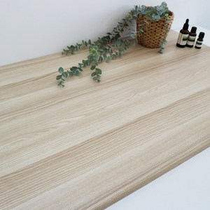 국내제조 E0등급 사월의가구 나무 우드 상판 식탁 테이블 책상 합판 18T 상판, 라이트오크, 1단