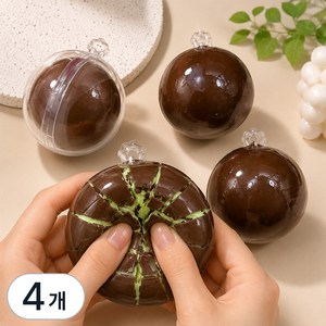 샤오홍슈 KC인증 왁뿌볼 왁스뿌시기 말랑이 대형6cm, 4개, 56g, 두쫀쿠