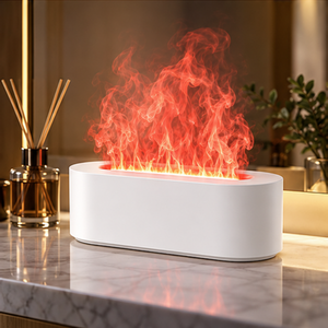 크루니 파이어미스트 3.0 맥스 감성 가습기 7가지 LED 저소음 무드등 다용도공간용, 클린화이트, DQ-709