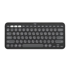 로지텍 무선 텐키리스 키보드, 스모키블랙, K380S, 제조사축