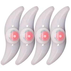 일리오시 ILLIOSI 자전거 바람개비 LED 휠 라이트 야간 라이딩 건전지 포함, 4, 레드