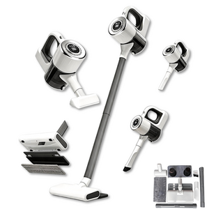 AlilA 4in1 물걸레청소기 무선 핸디형 LED디스플레이, HK-V8, 흰색