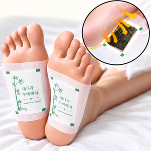 [ 대용량 ] 대나무 발바닥 패치 힐링 목초수액 시트 파스 풋패치 대용량, 1세트, 50매입, 200g