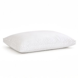 [공식인증] 순면 100% 호텔식 구스다운 베개(거위털베개) 95% 거위솜털 3중 스마트 챔버 구조 목베개(목디스크 베개) OEKO-TEX 인증 / 방수습 / 항균 / 편한베개, 1개, 화이트 사이드 트임