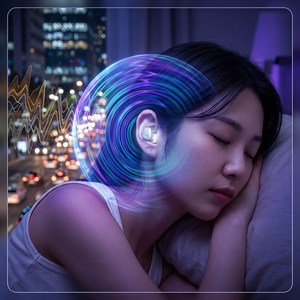 [옆잠전용] 젠스락 수면 귀마개 (6중 소음차단 이어플러그 층간소음 방지), 1개, 딥 블랙(블랙)