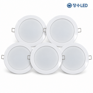 [바른생활라이팅] 장수램프 LED 6인치 다운라이트 20W, 주광색, 5개, 주광색