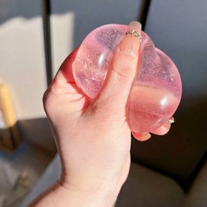부드러운 스퀴시 슬로우 복원 비누 말랑이, 핑크, 1개