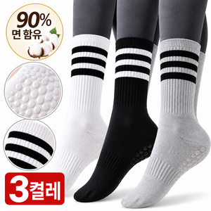 LETILYRA 여성 필라테스 요가 양말 순면 논슬립 토삭스 미끄럼방지 스트라이프 중목